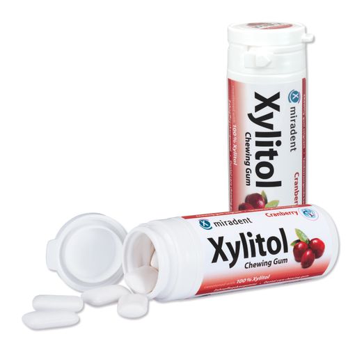 Miradent Xylitol Chewing gum CRANBERRY slika 1