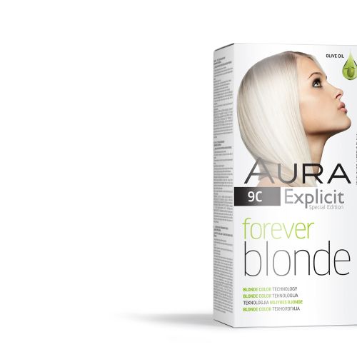 AURA Forever Blonde farba za kosu 9C Icy Blonde slika 1