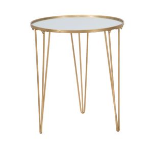 Mauro Ferretti Coffee table glam gold/ogledalo cm ø 50x58,5