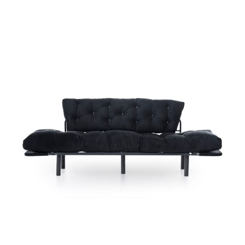 Atelier Del Sofa Trosjed na razvlačenje, Crno, Nitta Triple - Black slika 5