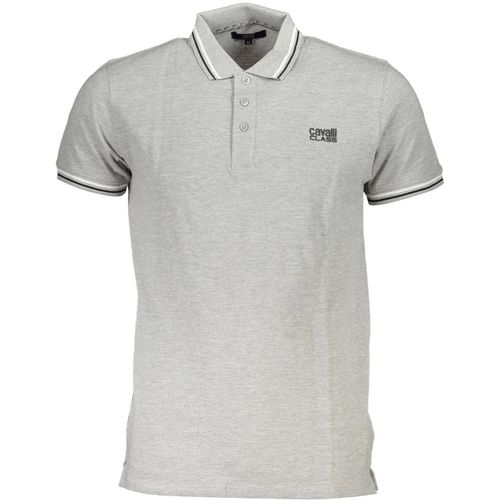 CAVALLI CLASS POLO SHORT SLEEVE MAN GRAY slika 1