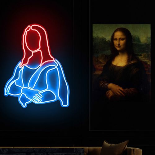 Wallity Ukrasna plastična LED rasvjeta, Mona Lisa - Red slika 8