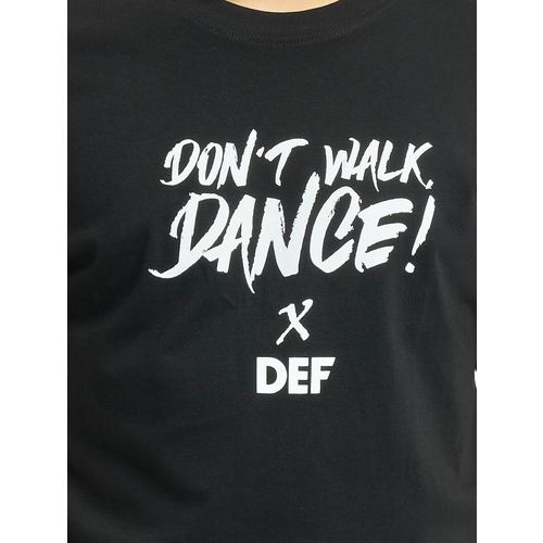 DEF / T-Shirt Don't Walk Dance in black slika 4