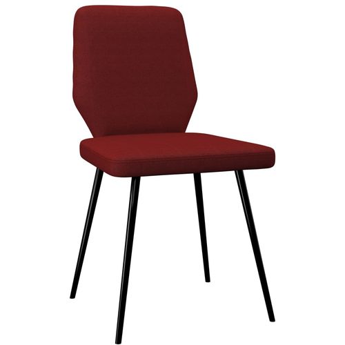Blagovaonske stolice od tkanine 6 kom crvena boja vina slika 2