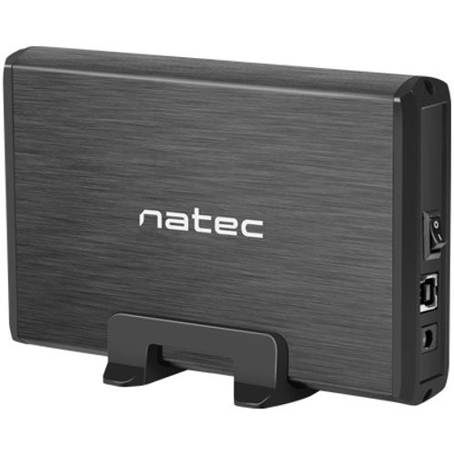 Natec NKZ-0448 RHINO, HDD External Enclosure 3.5",  SATA III, USB3.0, Aluminium, Black slika 2