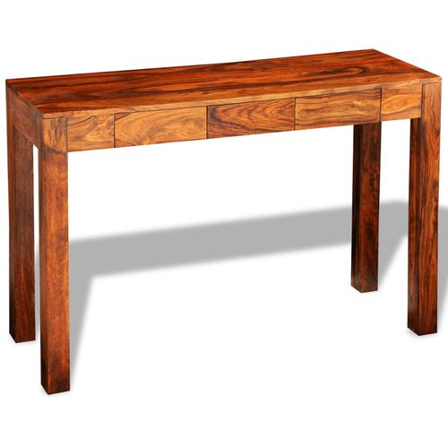 Konzolni stol s 3 ladice 80 cm od masivnog drva šišama slika 64