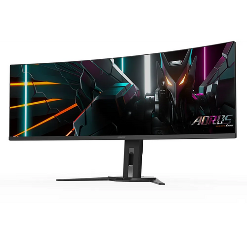 GIGABYTE AORUS CO49DQ 49'' OLED DQHD curved monitor, 5120 x 1440, 0.03ms, 144Hz, speakers slika 1