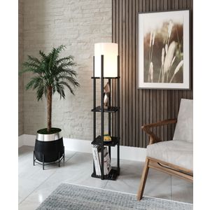 Nora - stajaća lampa u crnoj boji