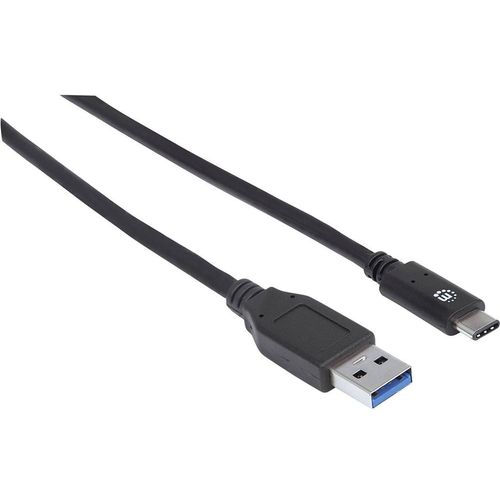 Manhattan USB kabel USB 3.2 gen.2 (USB 3.1 gen.2) USB-C® utikač, USB-A utikač 0.50 m crna  354639 slika 4