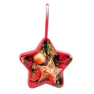 Božićni ukras-metalna zvijezda 9.9 x 9,5 x 4,3 cm