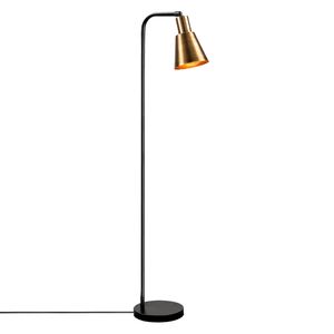 Opviq Podna lampa EMEK, crna- zlatnae, metal, 30 x 22 cm, visina 120 cm, promjer sjenila 14 cm, visina 17 cm, duljina kabla 400 cm, E27 40 W, Emek - 4086