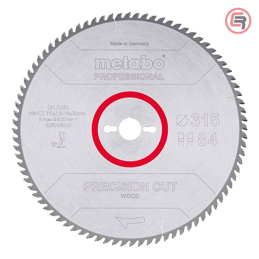 Metabo List Kružne Pile 315 x 2,8 / 1,8 x 30 / Z = 84 Precision Cut Wood Professional - 628058000 slika 1