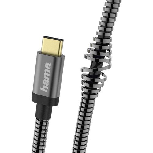 Hama USB kabel USB 2.0 USB-A utikač, USB-C® utikač 1.50 m antracitna boja  00173636 slika 4