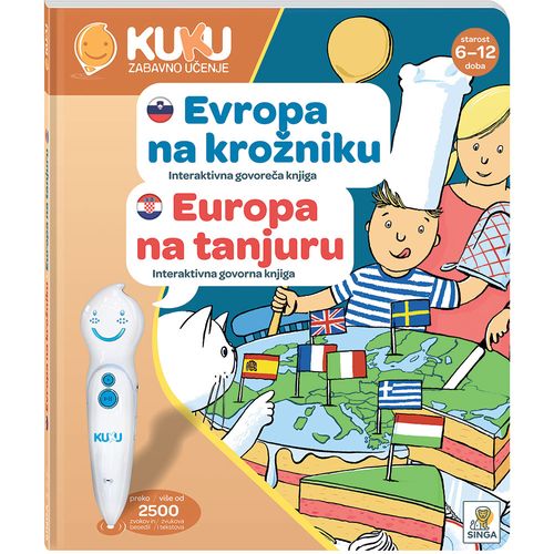 Interaktivna knjiga Kuku - Europa na tanjuru (bez olovke)  slika 1