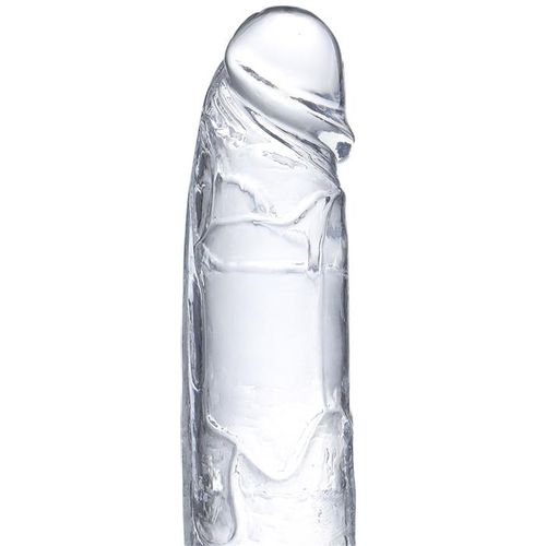 Glazed realistični prozirni dildo s testisima 18cm ili 22cm slika 5