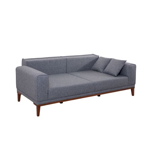 Atelier Del Sofa Liones Tepsili-Tamno Siva Trosed na Razvlačenje slika 7