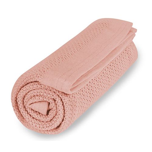 Vinter & Bloom Soft Grid deka - cloud pink slika 1