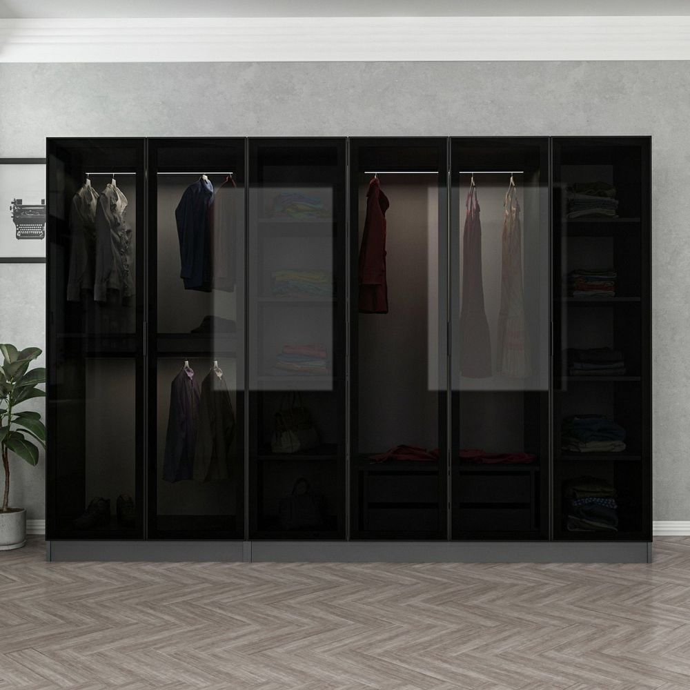 Kale - 6653 Anthracite Crna Garderober slika 2