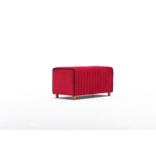 Atelier Del Sofa Tabure, Crvena, Mabel Puf - Red slika 6