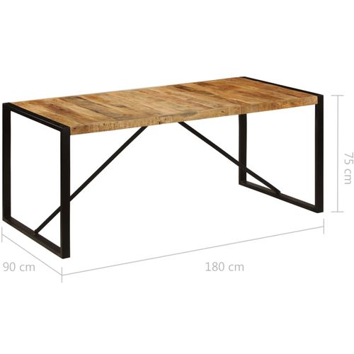 Blagovaonski stol od masivnog drva manga 180 x 90 x 75 cm slika 26