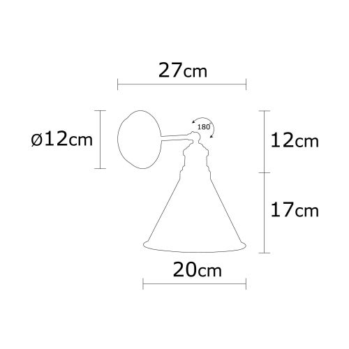 Opviq Zidna lampa, 525NOR3155 slika 3