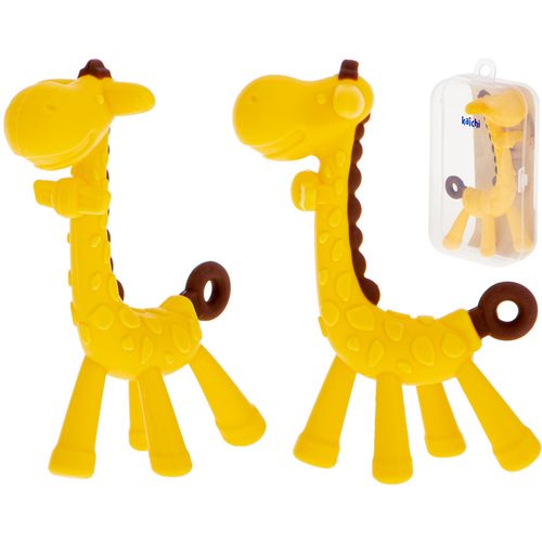 Silikonska grickalica žirafa žuta slika 1