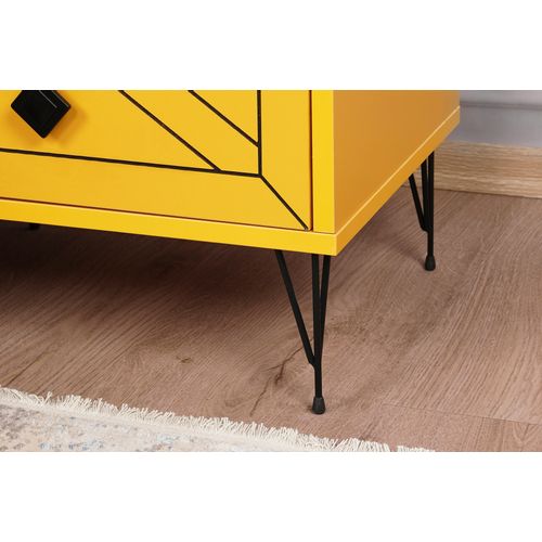 Luna - Yellow Yellow Nightstand slika 4