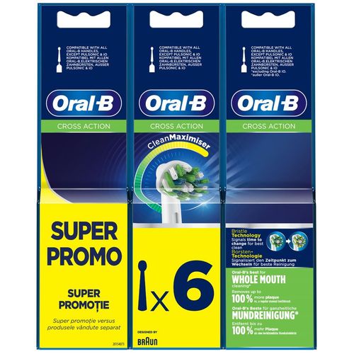 Oral-B Cross Action nastavak za električnu četkicu, 6kom slika 1