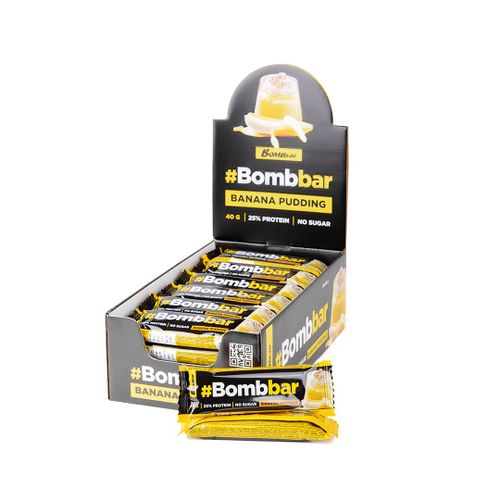 BOMBBAR Preliveni Proteinski bar Banana puding 40g slika 2