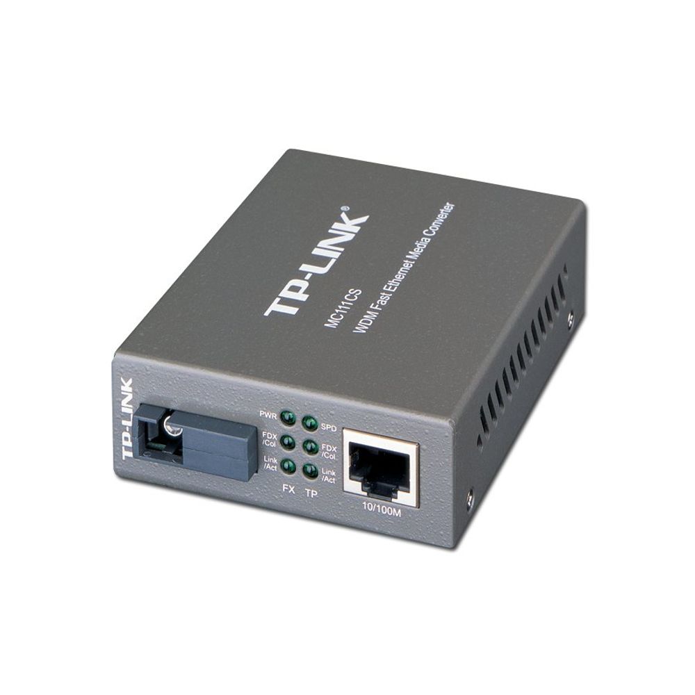 TP-LINK MC111CS 10/100M RJ45 na 100M Jednomodni SC Fiber Konverter slika 4