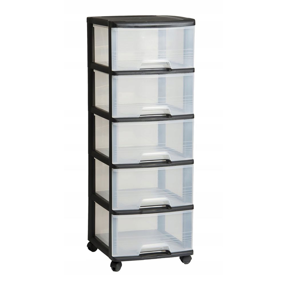 Curver ladičar s 5 ladica 5x20L prozirni slika 1