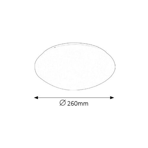 Rabalux Lucas plafonjera sa ugrađenim LED 12W D26 bela IP44 slika 2