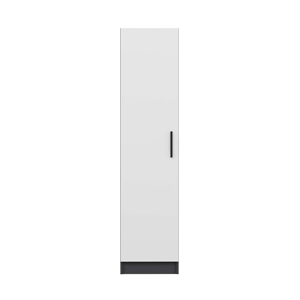 Minar Kale - 8673 Bijela i Antracit Ormar slika 2