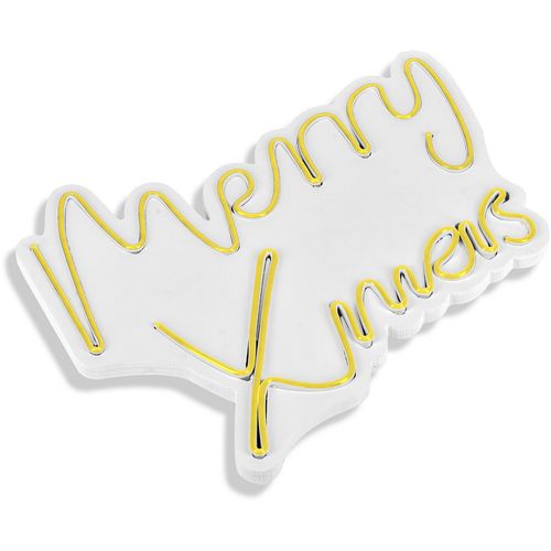 Wallity Ukrasna plastična LED rasvjeta, Merry Christmas - Yellow slika 5