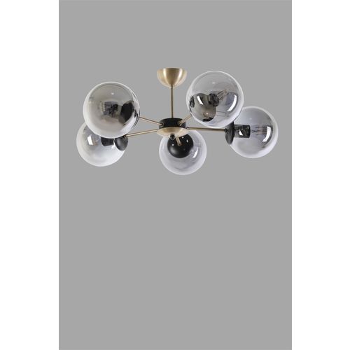 Venüs 5 Li Füme Camlı Avize Copper
Fume Chandelier slika 3