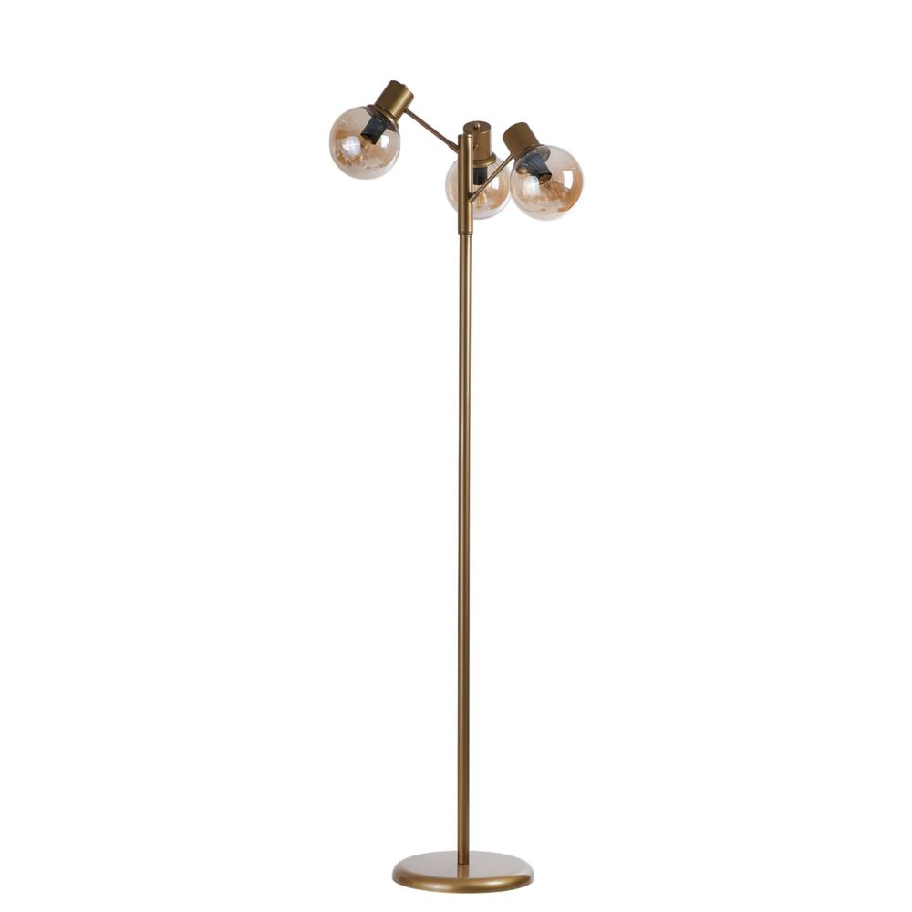Opviq Podna lampa 197, med, zlatna slika 2