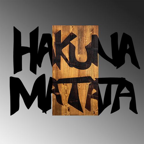 Hakuna Matata 5 Black
Light Walnut Decorative Wooden Wall Accessory slika 5