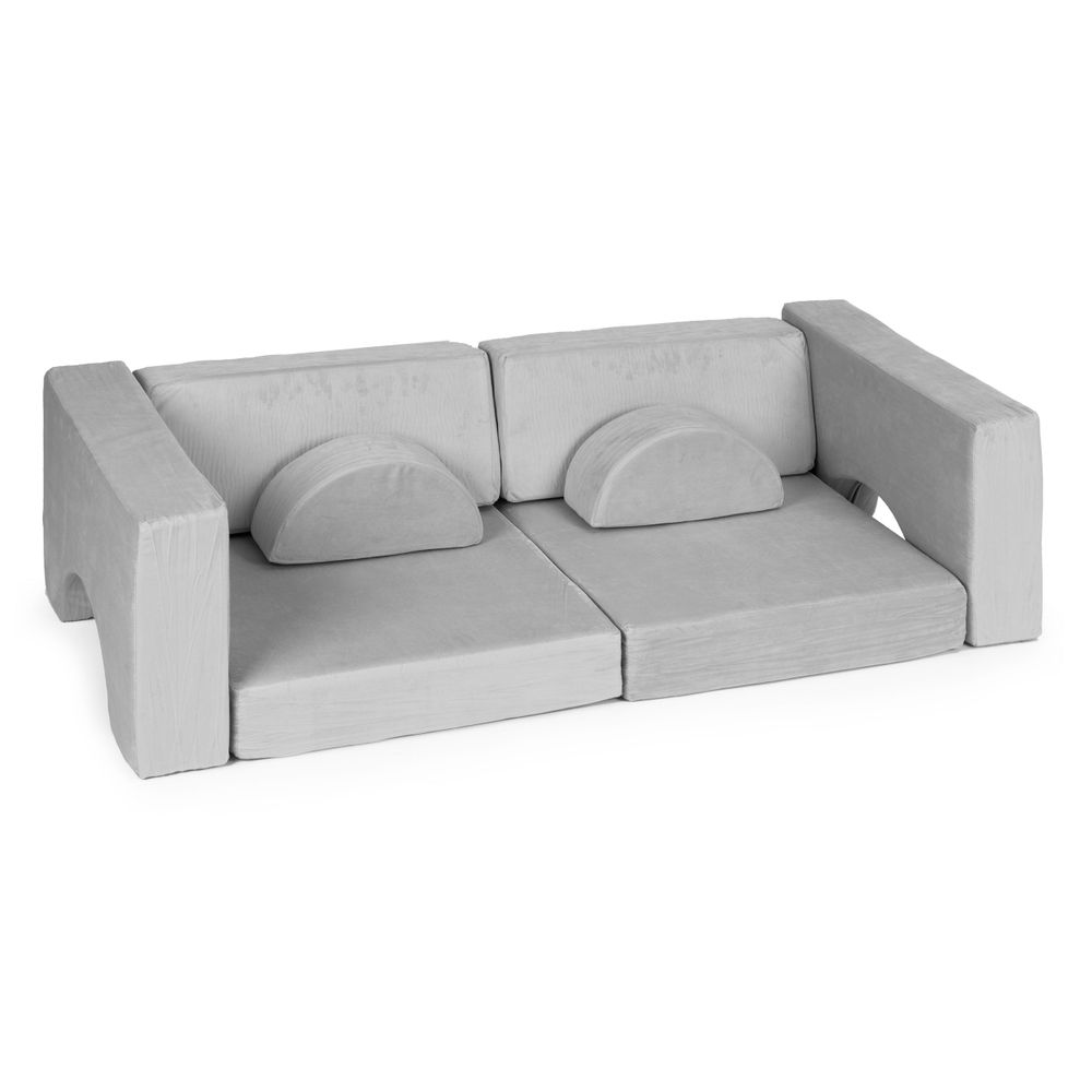 Ecotoys DIY modularna sofa sa 8 jastuka - siva slika 6