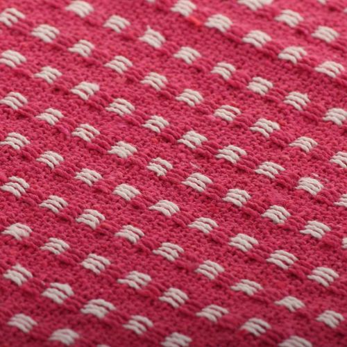 Pamučni pokrivač na kvadratiće 160x210 cm ružičasti slika 41