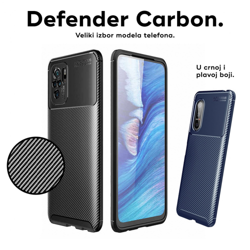 Torbica Defender Carbon za Xiaomi Redmi 13 crna slika 2