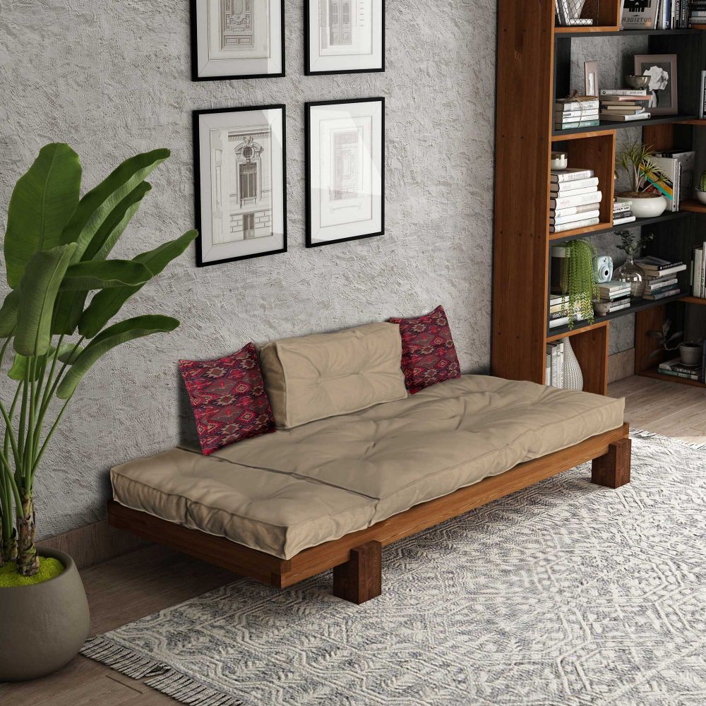 Lounger CPT8311-200, boje teak i kamel slika 2