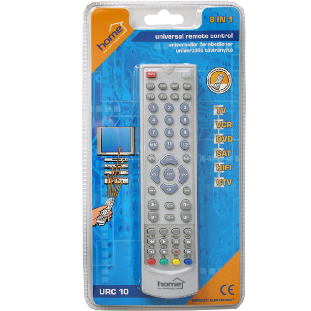 home Daljinski upravljač, 8 in 1, univerzalni - URC 10 slika 2