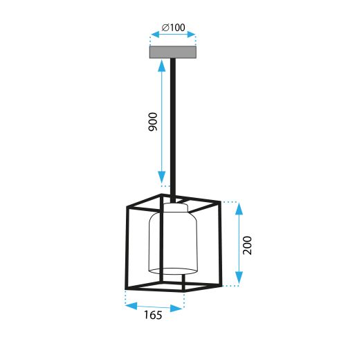 Stropni luster APP1265-CP slika 10