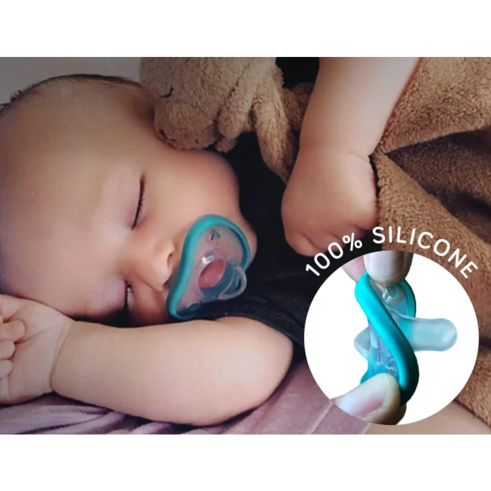 Nanobébé® Silikonska duda varalica Flexy 3m+, 2kom - Tirkiz slika 3