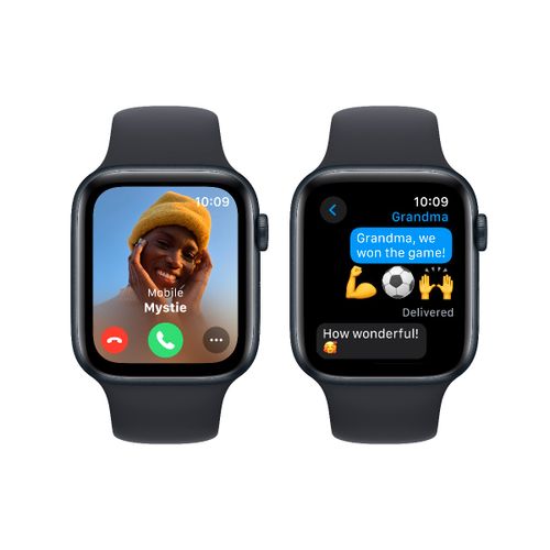 Apple Watch SE 3 GPS (MRE73SE/A) 44mm S/M Midnight with Midnight Sport Band pametni sat slika 4