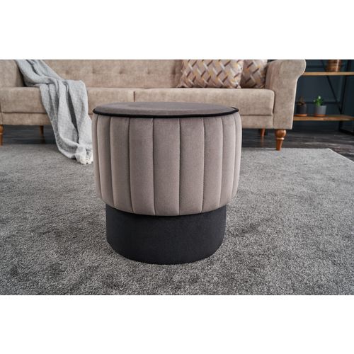 Atelier Del Sofa Tabure, Sivo, Rose Puf - Grey slika 1