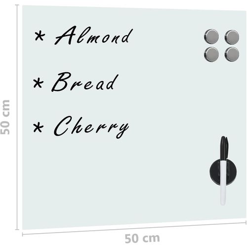 Zidna magnetna ploča od stakla 50 x 50 cm slika 21