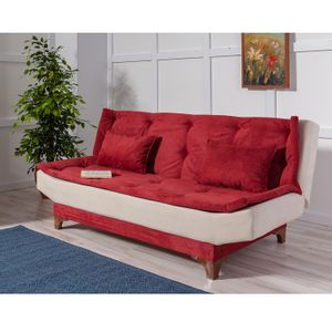 Kelebek - Claret Red, Cream Claret Red
Cream 3-Seat Sofa-Bed