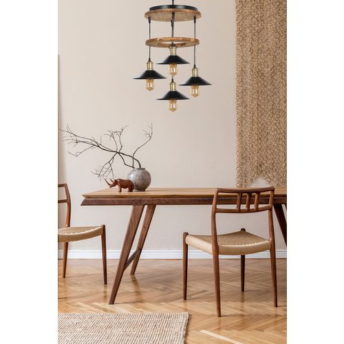 David 4 Lü Yanık Sıralı Metal Başlıklı Sarkıt V2 Brown
Black Chandelier slika 1