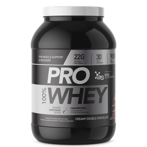 100% PRO WHEY 908GR BASIC SUPPLEMENTS -  Creamy Double Chocolate